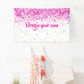 Baby Shower Design Your Own Pink 横断幕 (インサイチュ)