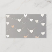 Baby Shower Diaper Raffle Card - Boho Heart エンクロージャーカード (裏面)