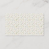 Baby Shower Diaper Raffle Card - Rustic Floral エンクロージャーカード (裏面)