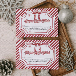 Baby Shower Diaper Raffle Ticket エンクロージャーカード