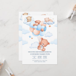 Baby Shower Dreamy Clouds Aesthetic 招待状