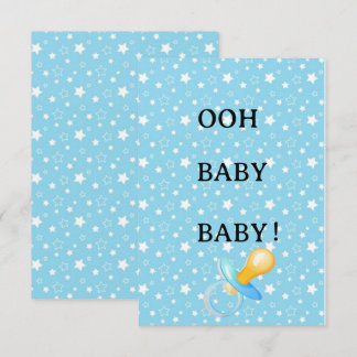 Baby Shower Enclosure Card Cute Neutral Design エンクロージャーカード