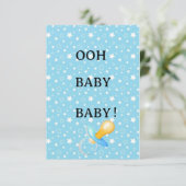 Baby Shower Enclosure Card Cute Neutral Design エンクロージャーカード (スタンド正面)
