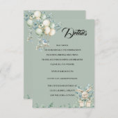 Baby shower Enclosure Card Details エンクロージャーカード (正面/裏面)