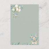 Baby shower Enclosure Card Details エンクロージャーカード (裏面)