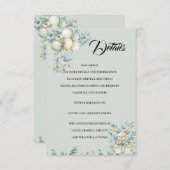 Baby shower Enclosure Card Details エンクロージャーカード (正面/裏面)