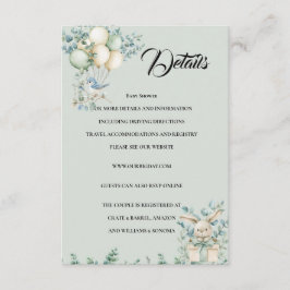 Baby shower Enclosure Card Details エンクロージャーカード