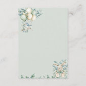 Baby shower Enclosure Card Details エンクロージャーカード (裏面)