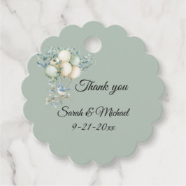 Baby Shower Eucalyptus Favor Tags フェイバータグ