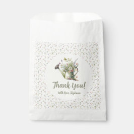 Baby Shower Favor Bag - Rustic Floral Thank You フェイバーバッグ