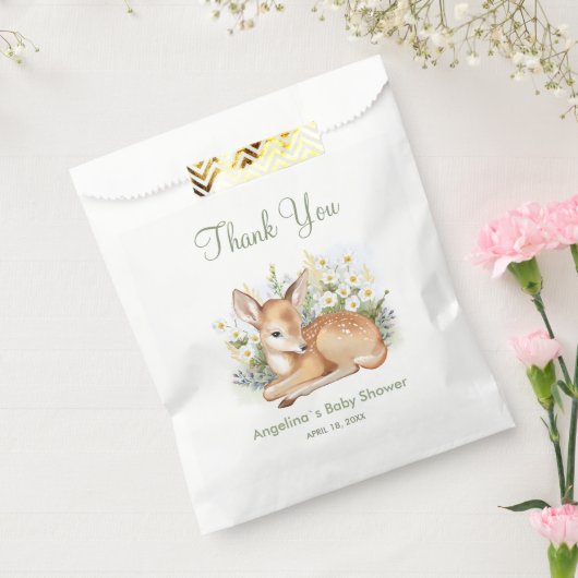 Baby Shower Favor Bags フェイバーバッグ (封をした状態)