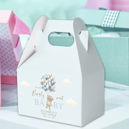 Baby Shower Favor Box – Cute Bear with Balloons –  フェイバーボックス