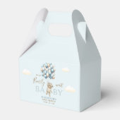 Baby Shower Favor Box – Cute Bear with Balloons –  フェイバーボックス (正面サイド)