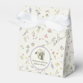 Baby Shower Favor Box - Rustic Floral Thank You フェイバーボックス (正面サイド)
