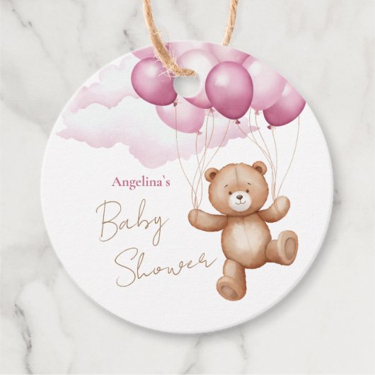 Baby Shower Favor Tags  フェイバータグ (正面)