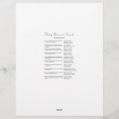 Baby Shower Feud Game with Answers レターヘッド (裏面)