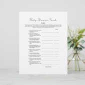 Baby Shower Feud Game with Answers レターヘッド (スタンド正面)