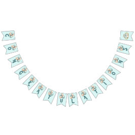 Baby Shower Flag Bunting Dinosaur Dino Mite Party バンティングフラッグ