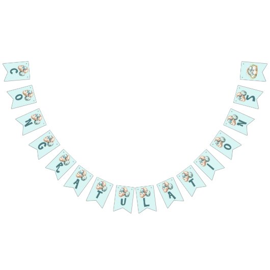 Baby Shower Flag Bunting Dinosaur Dino Mite Party バンティングフラッグ (全)