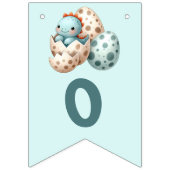 Baby Shower Flag Bunting Dinosaur Dino Mite Party バンティングフラッグ (第2の旗)