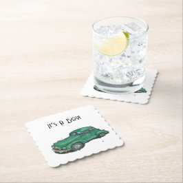 Baby shower for a boy, sedan ペーパーコースター