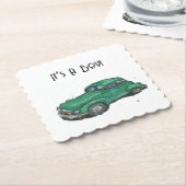 Baby shower for a boy, sedan ペーパーコースター (アングル)