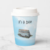 Baby shower for a boy, sedan 紙コップ (裏面)