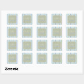 Baby Shower for a Boy Sticker スクエアシール (シート)