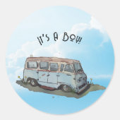 Baby shower for a boy, van ラウンドシール (正面)