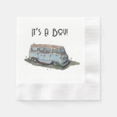 Baby shower for a boy, van 縁ありカクテルナプキン (正面)