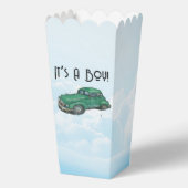 Baby shower for a boy, van and sedan フェイバーボックス (裏面)