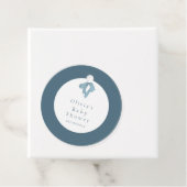 Baby Shower for Boy – Blue Bow , Customizable フェイバータグ (インサイチュ)