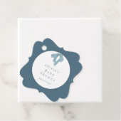 Baby Shower for Boy – Blue Bow , Customizable Fav フェイバータグ (インサイチュ)