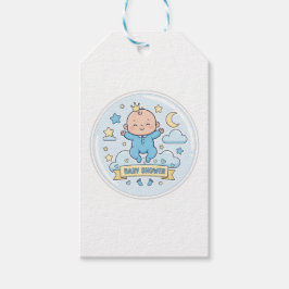 Baby shower for boy gift tag ギフトタグ