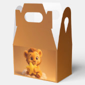 Baby Shower Gable Favor Box – Little Lion & Star フェイバーボックス (オープン)