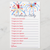 Baby Shower Game 赤 白 そして予定日 (正面)