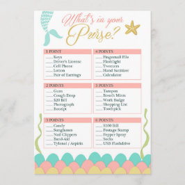 Baby Shower Game Whats In Your Whood Mermaid Coral