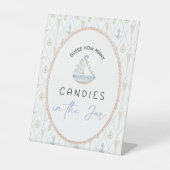 Baby Shower Games - Candy Jar Game 台座サイン (正面)