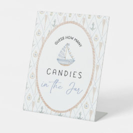 Baby Shower Games - Candy Jar Game 台座サイン