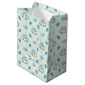 Baby Shower Gift Bag Baby Dinosaur Pattern ミディアムペーパーバッグ (正面アングル)