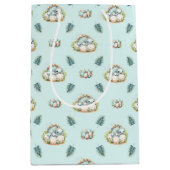 Baby Shower Gift Bag Baby Dinosaur Pattern ミディアムペーパーバッグ (正面)