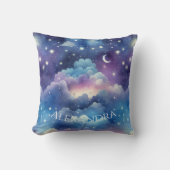 Baby Shower Gift Pillow - Dreamy Night Sky クッション (正面)