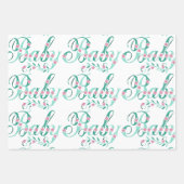 Baby shower gift wrapping paper sheet ラッピングペーパーシート (正面3)