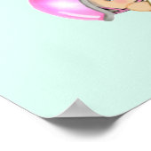 Baby Shower Girl Twins ポスター (角)