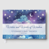 Baby Shower Guest Book – Colorful Stars Wishes ゲストブック (正面)