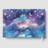 Baby Shower Guest Book – Colorful Stars Wishes ゲストブック (裏面)