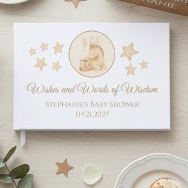 Baby Shower Guest Book - Little Horse with Stars ゲストブック