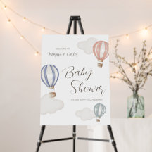 Baby Shower Hot Air Balloons Gender Neutral