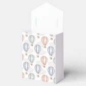 Baby Shower Hot Air Balloons Gender Neutral フェイバーボックス (オープン)