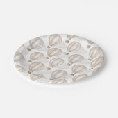 Baby Shower Hot Air Balloons Gender Neutral ペーパープレート (アングル)